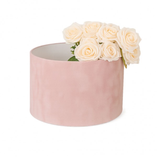 Kutija Okrugla 30cm PLIŠ bez poklopca (Kartonske kutije) - BOX DECOR Kutija Okrugla 30cm PLIŠ bez poklopca (Kartonske kutije) - www.dekorativnekutije.co.rs