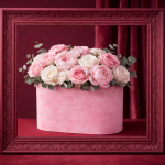 Ovalna kutija PLIŠ 40cm (Kartonske kutije) - www.dekorativnekutije.co.rs