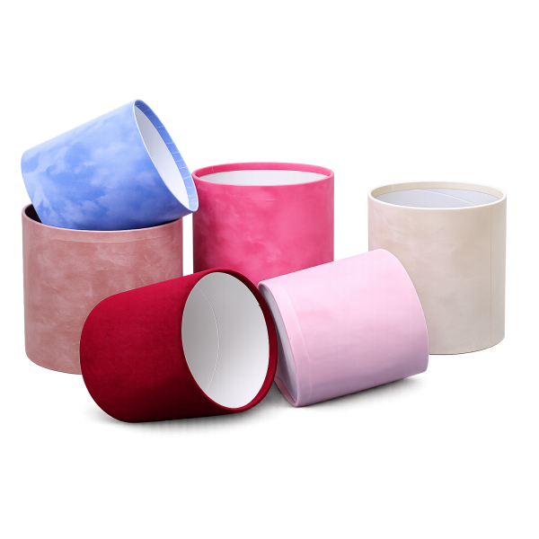 Kutija Okrugla PLIŠ bez poklopca 16cm (Kartonske kutije) - BOX DECOR Kutija Okrugla PLIŠ bez poklopca 16cm (Kartonske kutije) - www.dekorativnekutije.co.rs