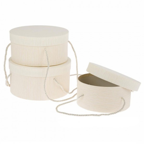 Okrugla plitka 3u1 (Kartonske kutije) - www.dekorativnekutije.co.rs