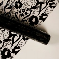 Celofan cvetni crni
