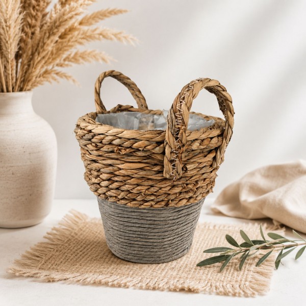 Pletena korpa BOHO XP230346-2 (Pletene korpe) - www.dekorativnekutije.co.rs